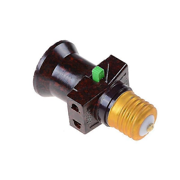 1 st E27 Skruvbaserad Lamphållare Konvertering Med Strömbrytare Lamplampa Socket Adapter