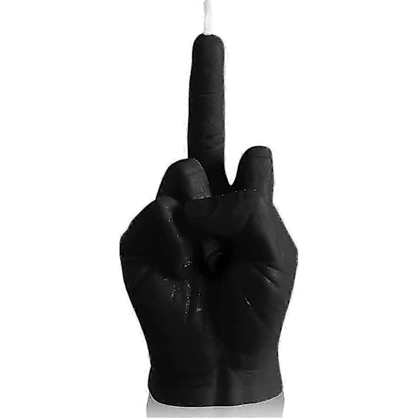 Kreativa Doftljus Formade Som Ett Gestikulerande Långfinger black
