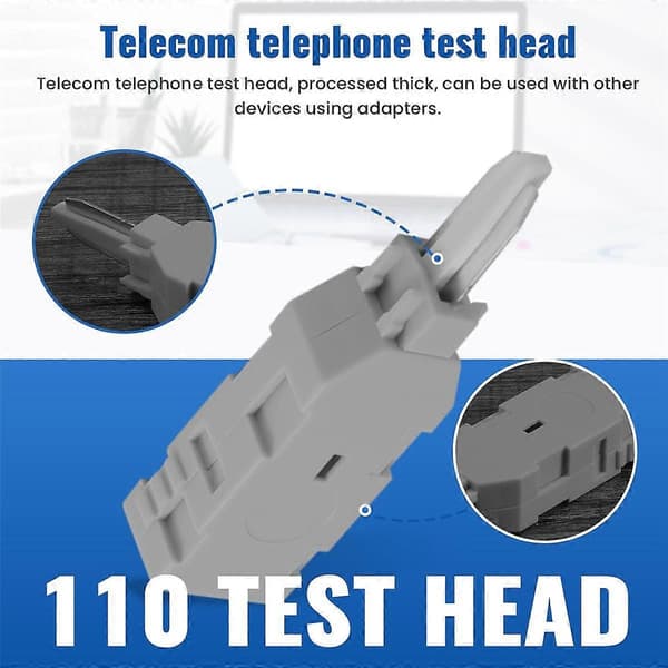 10 stk. 110 Test Rj11 Voice Connector Mdf Check Phone Voice til Krone Module Patch Panel
