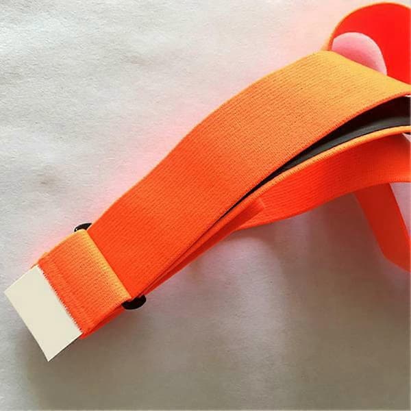 2 stk. Elastiske pulsbælte stropper til Geonaute Polar H7 -Wahoo -Garmin -Magene Bryton (Grå)
