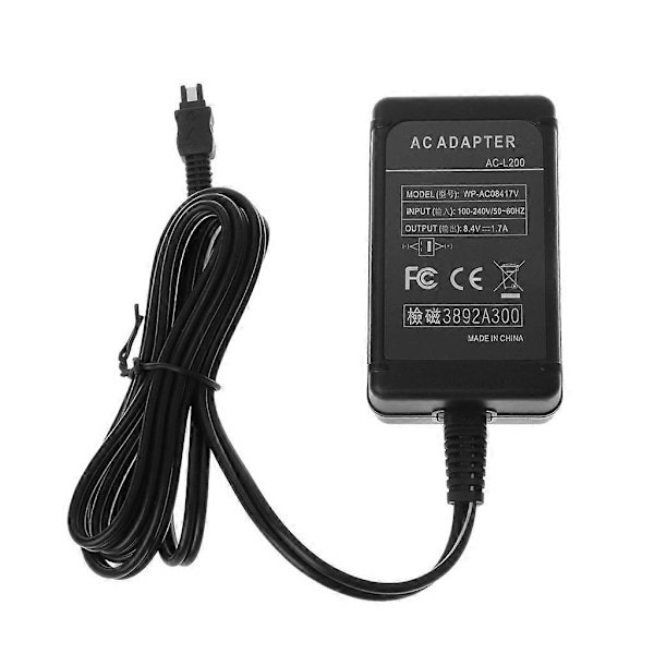 AC-L200 Adapter Strömladdare för L200B L200C L200P DCR-HC40E DCR-HC1000