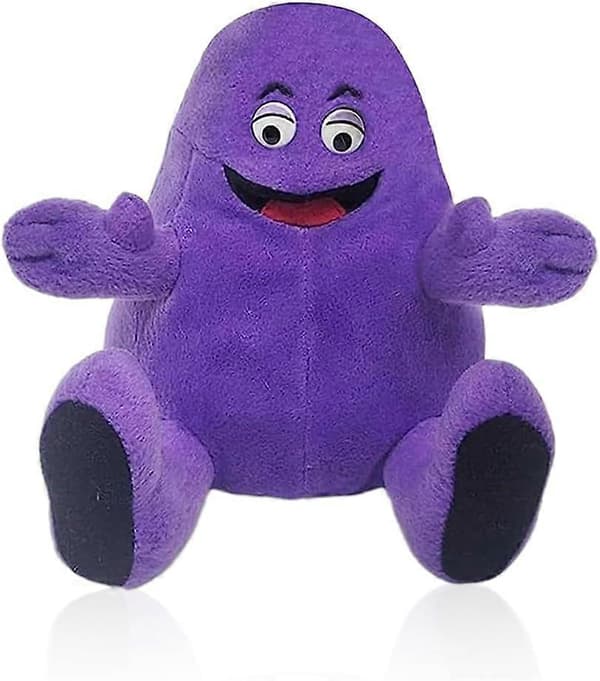 Grimace Shake Gul-Hætte Plushestofdyr Fyldt Legetøjsdukke