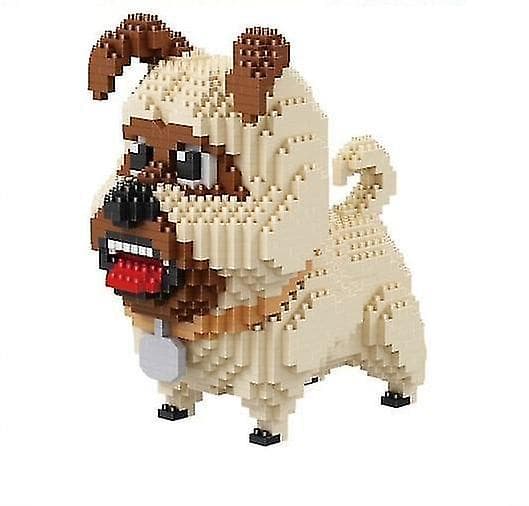 Sort Mini Klods Hundemodel Små Klodser Gravhund Samlingsfigur Husky