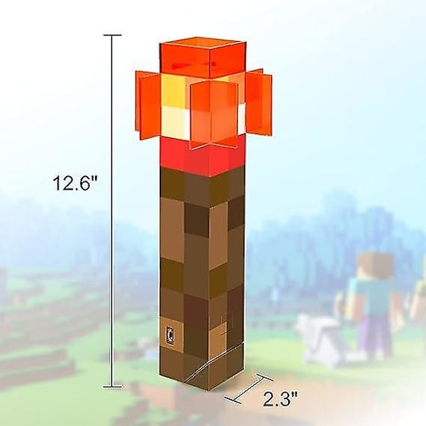 Redstone Fickla, USB Uppladdningsbar Monteras på Väggen eller Handhållen 32 cm LED Väggfickla för