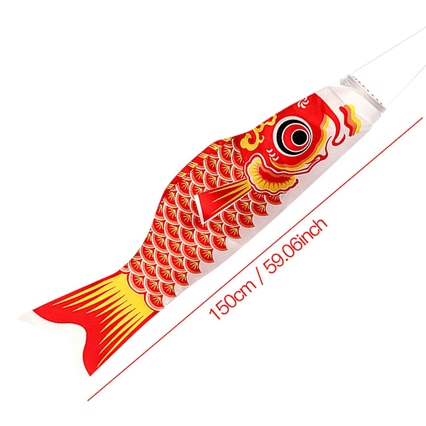 Japansk Karp Vindstrut Väska Utomhus Hängande Dekoration 150cm