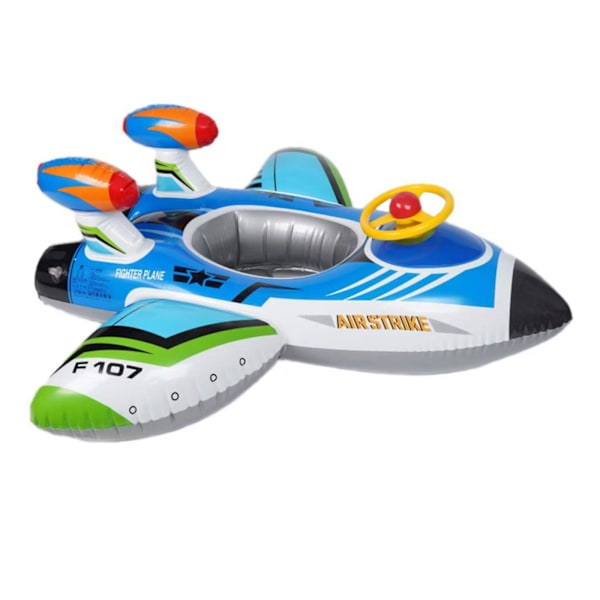 Uppblåsbar Piratbåt Pool Float för Barn med Inbyggd Vattenpistol, Uppblåsbar Ride-on för Barn