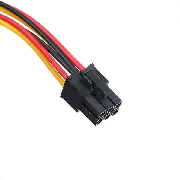 4-pin til 6-pin strømkabel til grafikkort, 4-pin Molex til 6-pin PCI-Express PCIE strømforsyningskabel
