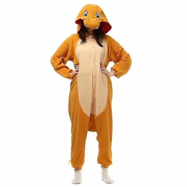 Unisex Vuxen Djur Onesie1 Anime Cosplay Pyjamas Kigurumi Jul Fancy Dress Jul Charmander XL