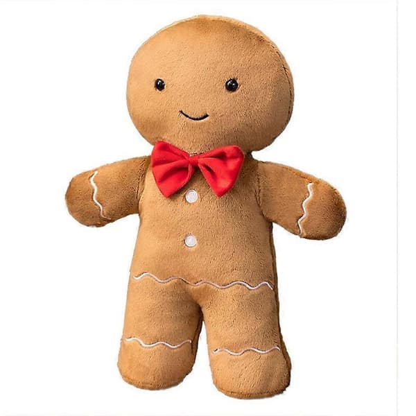 Juldekoration kudde julgran docka soffa vardagsrum kudde sängkudde pepparkaksgubbe älg Gingerbread man pendant 15cm As shown