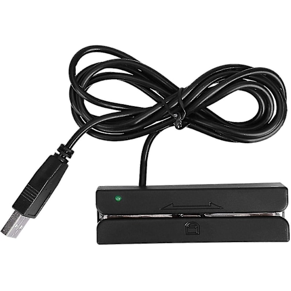 Magnetisk kortläsare, magnetisk spårskrivare, Usb Msr90 3 spår Hi-co magnetisk spår kreditkortläsare