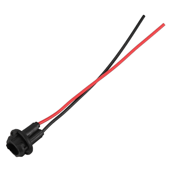 20x T10 W5w 168 194 Lamphållare Sockel Glasbas Lamphållare Gör-det-själv, Svart