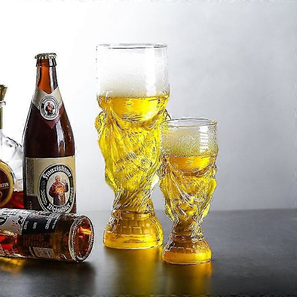 Fotbollsmatch Ölmugg Glas Fotbollsmatch Ölglas Öl Vatten Mugg Barware Koppar XiXi C