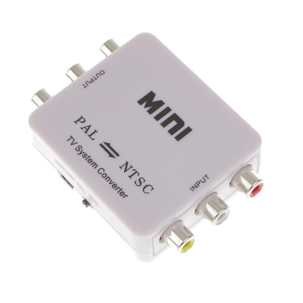 PAL/NTSC/SECAM til PAL/NTSC MINI Bi-direktionel TV System Switcher Konverter