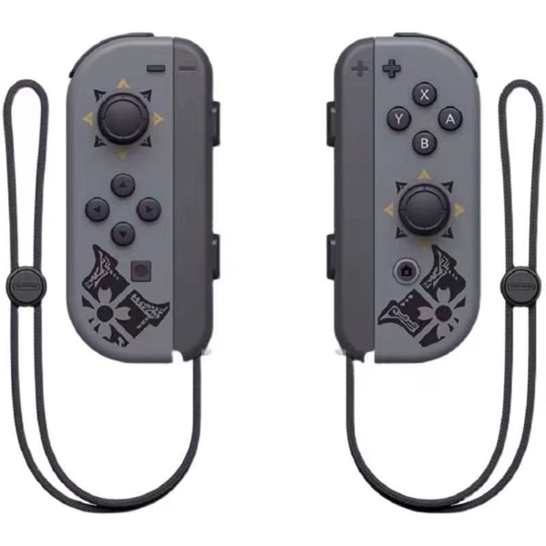 Joycon trådlös handkontroll ersätter Nintendo Switch, stöder väckningsfunktion, vänster och höger fjärrkontroller med handledsremmar-D monster hunter