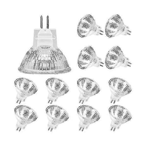 MR11 halogenlampor (12-pack), GU4 halogenlampa 12V 20W, MR11 GU4 dimbar lampa för takbelysning