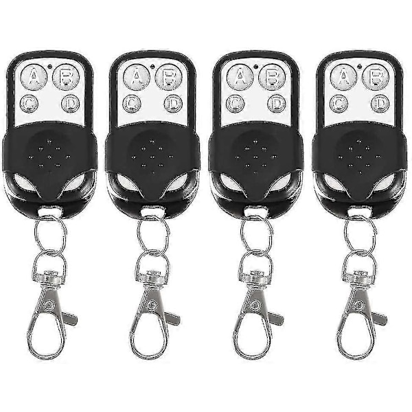 4st Elektrisk Trådlös Kloning Fjärrkontroll Fob Universellt Larmsystem Dörr Garageportsöppnare 4 Kanaler 4 Knapp Nyckelring Stöldskydd