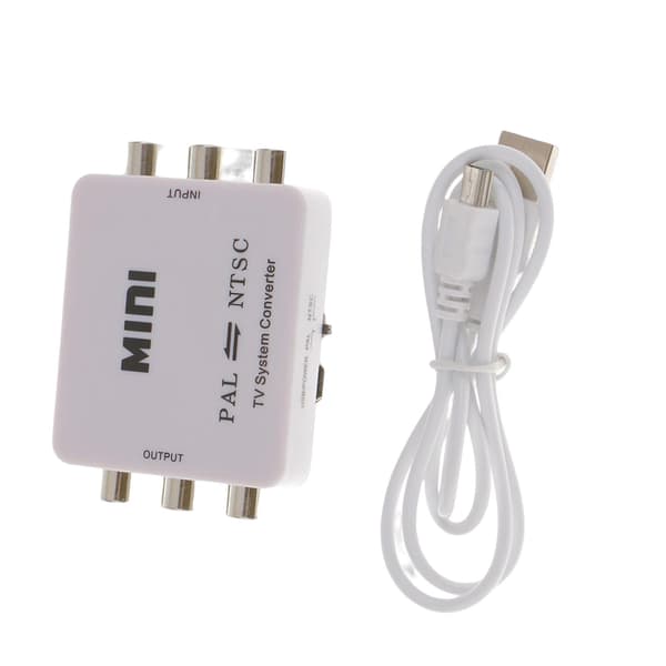 PAL/NTSC/SECAM til PAL/NTSC MINI Bi-direktionel TV System Switcher Konverter