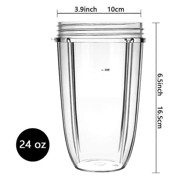 Tillbehörskit Kompatibelt För Nutribullet, Lock Och Blad Och 24oz Koppar
