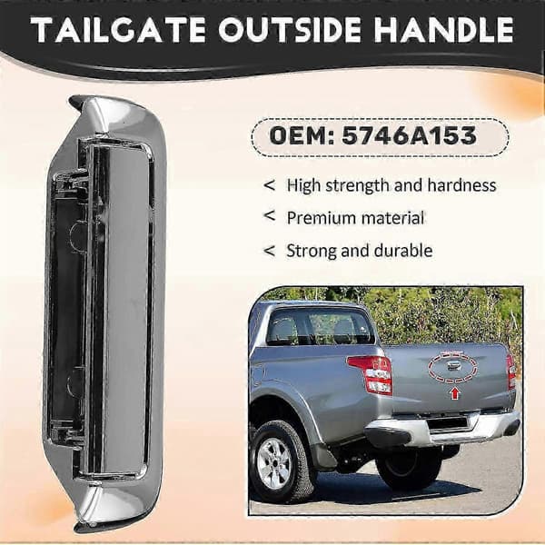 Bakre håndtak for Mitsubishi L200 Triton KL-serien 2016-2018 utvendig baklukereplassering