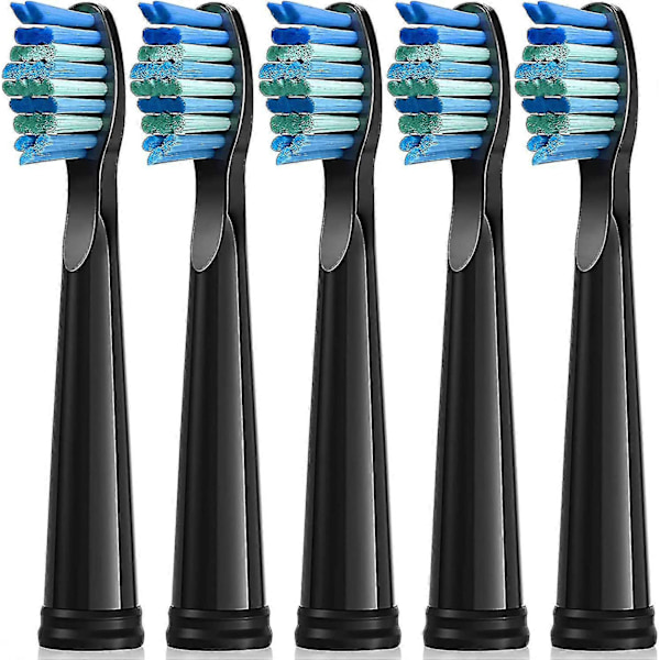 Elektriska Tandborsthuvuden 5-pack För Fairywill Borsthuvuden Fw-507/508/551/917/959,fw-d1/fw-d3/fw-d7/fw-d8 Måttligt Mjuka Borst Ersättningsborste (bla