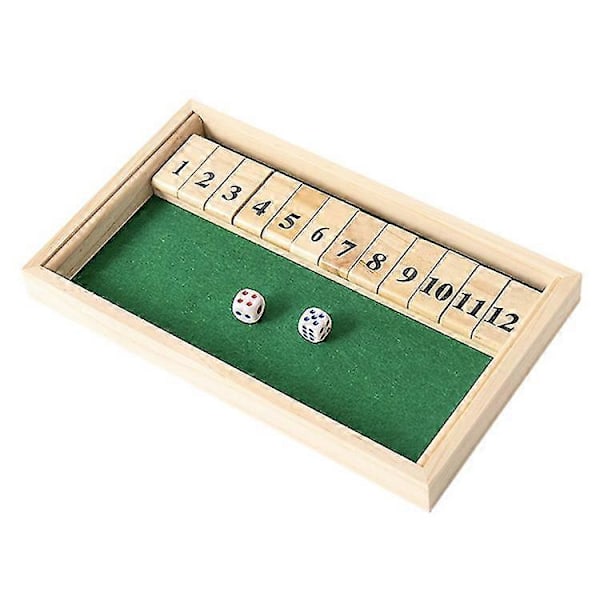Shut The Box 2 Spelare Spel För Bar Spritspel Tärning Med Fami Strategi C Spel 21x14.5x2.5cm (