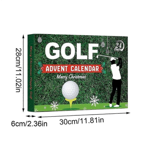 2025 Golf Julekalender Nedtellingskalender 24 STK Tilbehørssett Golf-tema Design2
