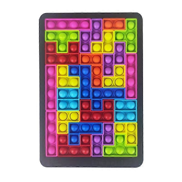 Byggkloss Pop it pussel - Popit Spel 25*16.7*1.8CM