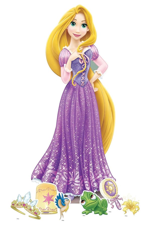 Rapunzel Kartongutskärning Disney Dekorationspaket - Inkluderar 6 Mini-utskärningar