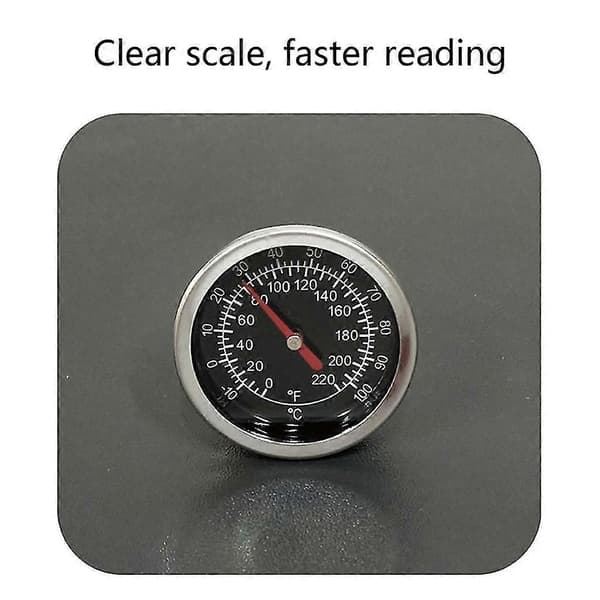 Rostfri Termometer 1/4 NPT Gänga -10-100/0-220F Urtavla Termometer