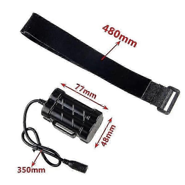 8.4V 12000mAh Oppladbart Batteri 4 x 18650 Batteri for Hodelykt Sykkellys