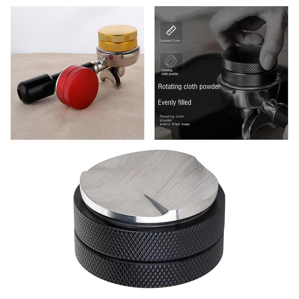 Espresso Kaffe Fordeler Niveller til 51mm Portafiltre Sort Stil A