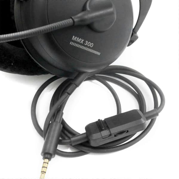 Ersättnings 3.5mm Stereo Ljudjack Kabel för Beyerdynamic MMX300 Headset