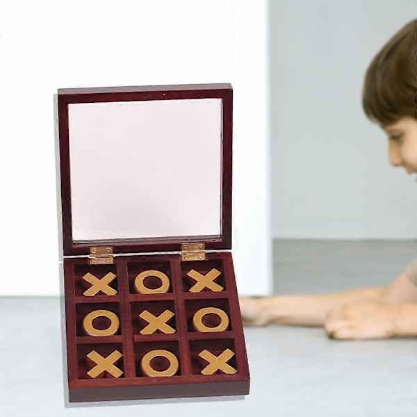 Tic-Tac-Toe Brädspel Kryss och Nollor Leksak för Fest Kaffebordsdekor (FMY)