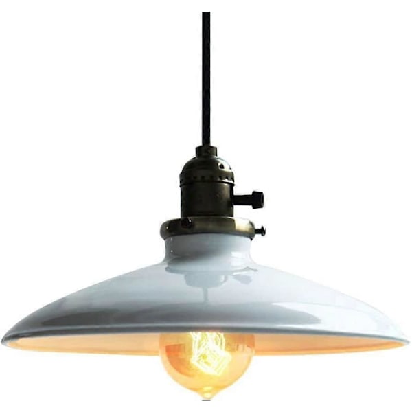 Hängande industriell retro-pendellampa vintage E27 med strömbrytare höjdjusterbar rustik metall