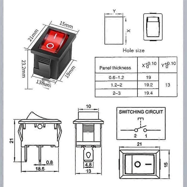 IP67 Vandtæt Inline Switch 12V DC 20A Høj Strøm Vandafvisende Switch