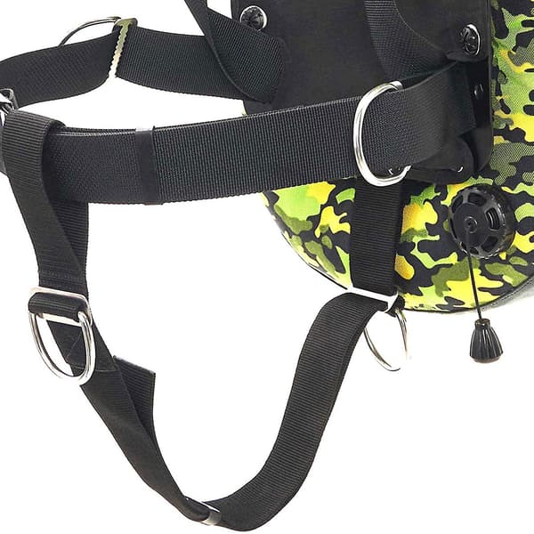 Justerbar Tech Dive Grenrem med Ögla 5cm Universal Grenrem Dykning