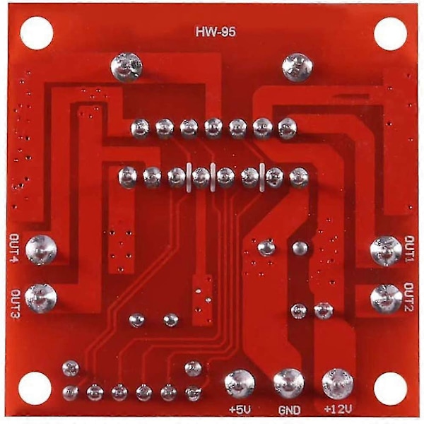 4-delars L298n Dubbelbrygga DC Stepper Motor Drive Controller Board Modul För Arduino