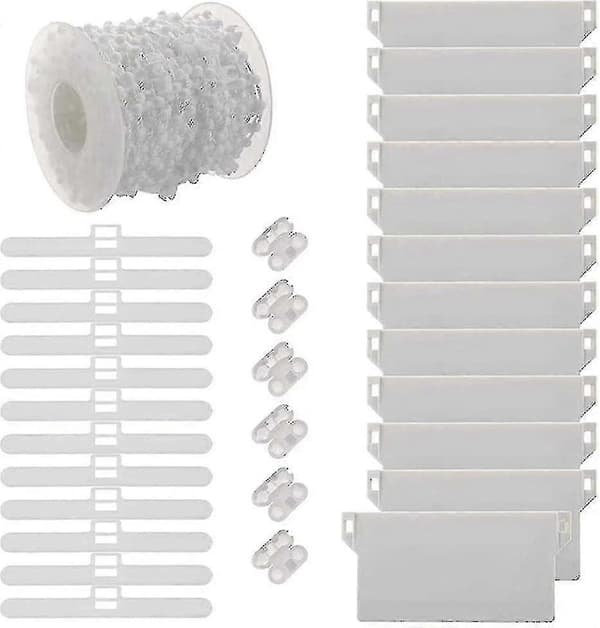 Repareringssett for vertikale persienner, Tilbehør til vertikale persienner, Plastkjedeforbindelse Toppforbindelse 89 mm Vektlameller