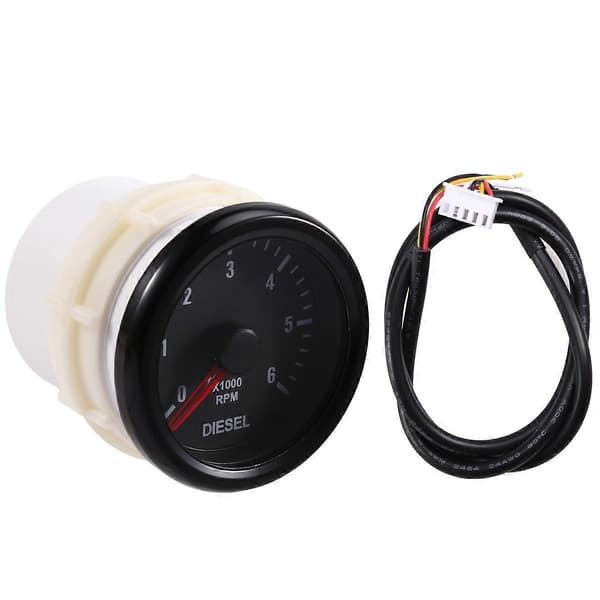 52mm 0-6000 RPM (på dashbord) elektrisk turteller for motor