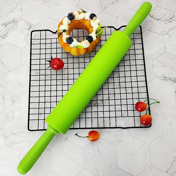 Non-stick Kavel Färgglatt Bakverktyg Degkavel Mjölkavel Kök Orange