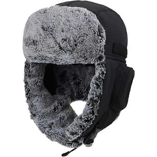 Varm Trapper Hatt för Män Vinter Ryska Hattar Ushanka Jakt Hatt (FMY)