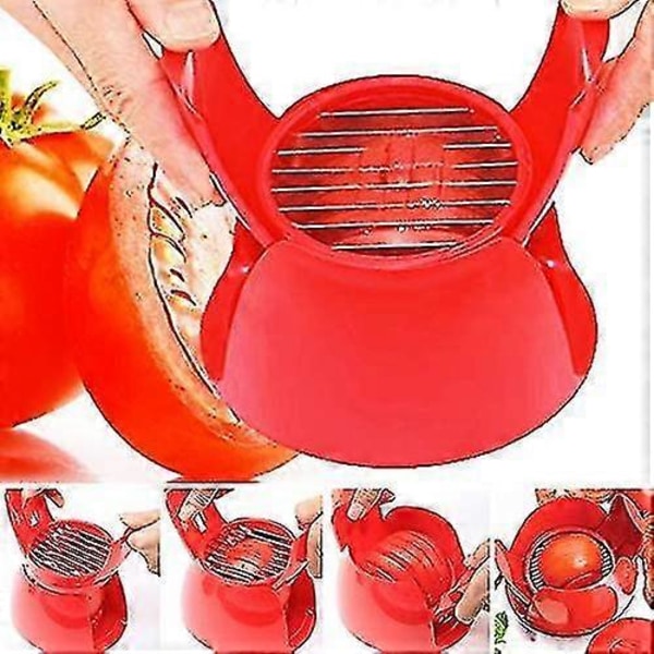 Frukt- och grönsaksskärare, 1 skivare tomat potatis lök frukt grönsaksskivare tomatskivare stativ