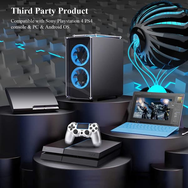 Controller til PS4 Playstation 4, Trådløs Fjernbetjeningsjoystick Kompatibel med PS4/Pro/Slim/PC