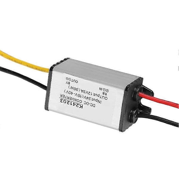 DC-DC-konverter 24V til 12V højeffektiv step-down strømforsyning 3A A