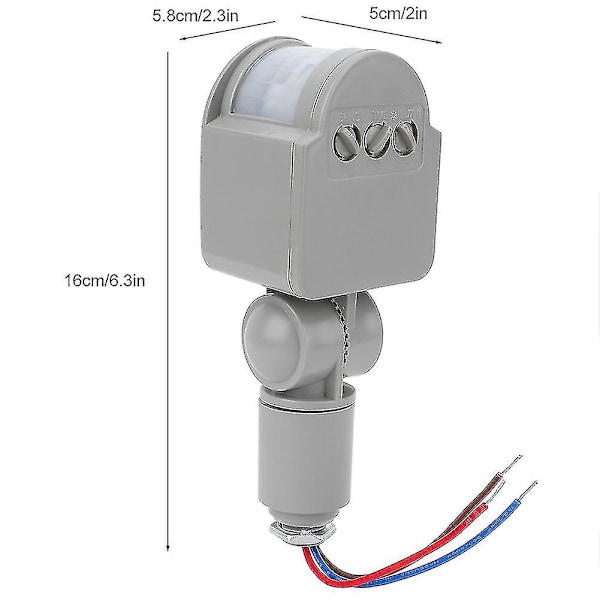 Intelligent Infraröd Rörelsesensor för Människokroppen LED Ljussensor 85-265v
