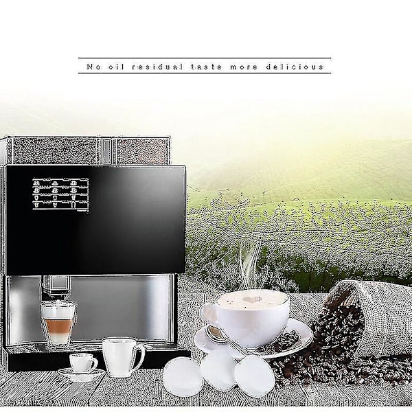 50 st Universal Avkalkningstabletter för Kaffe, Vattenflaskor, Te, Espressomaskiner A white