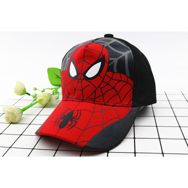 Spiderman cap justerbar casual cap School Outdoor Summer för barn svart black