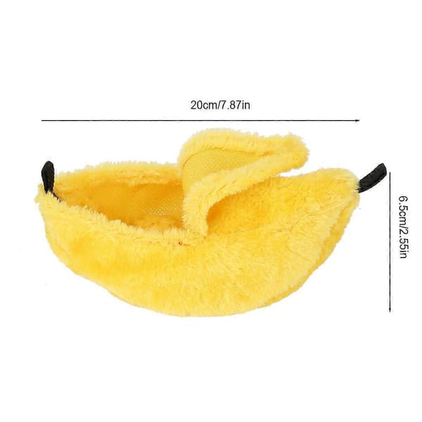 Gul bananformet kjæledyrredehus