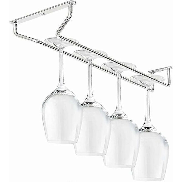 27cm x 11cm Vinglasställ, Redskapshållare, Rostfritt Stål Hemmabar Glasställ, Vinglashållare Krok, Vinglas Redskapshållare Under Skåp