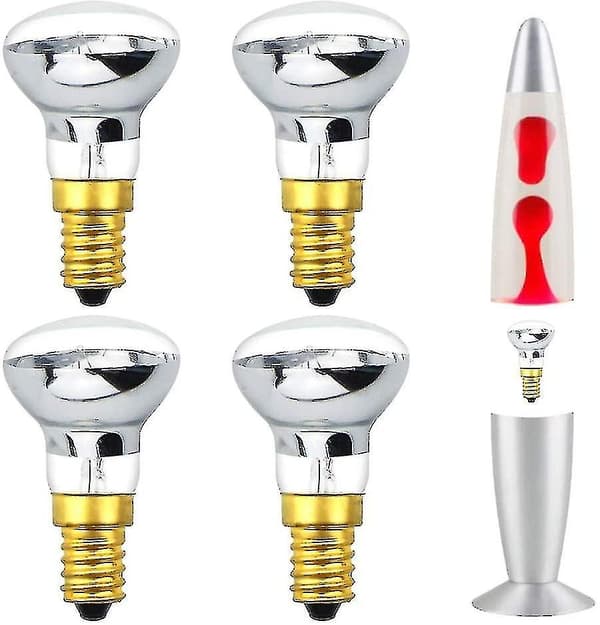 Lava Lamp Glödlampa 25w E14 R39 Varmvit Reflektorkula (4-pack)